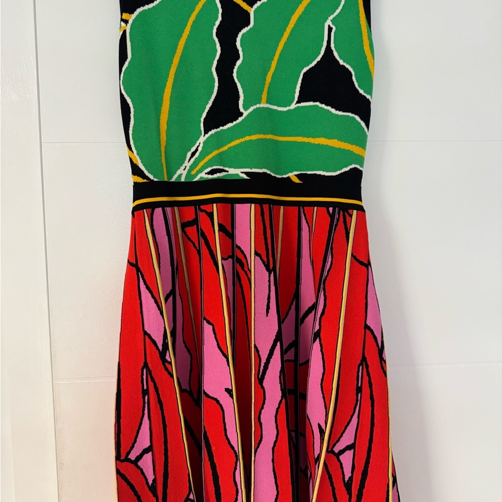 Diane Von Furstenberg Black and Green Dress